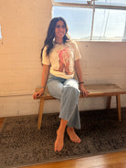 Cowgirl Boots and Pink Bow Tee-Golden Desert Boutique-Golden Desert Boutique, Women's Fashion and Accessories located in Surprise, AZ