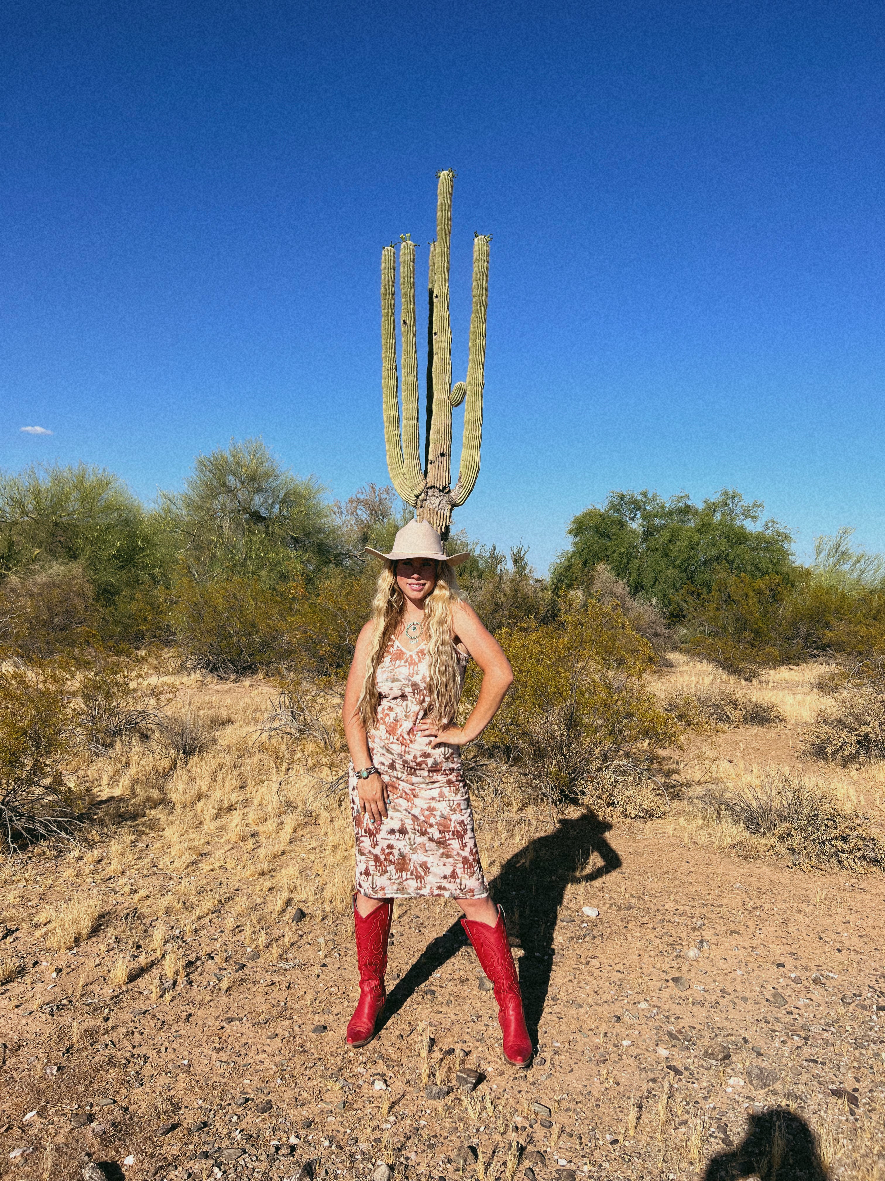 Giddy Up Cowgirl Midi Mesh Dress-Golden Desert Boutique-Golden Desert Boutique, Women's Fashion and Accessories located in Surprise, AZ